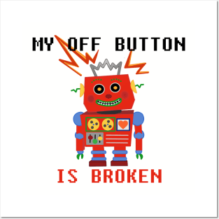 Broken Off Button Posters and Art